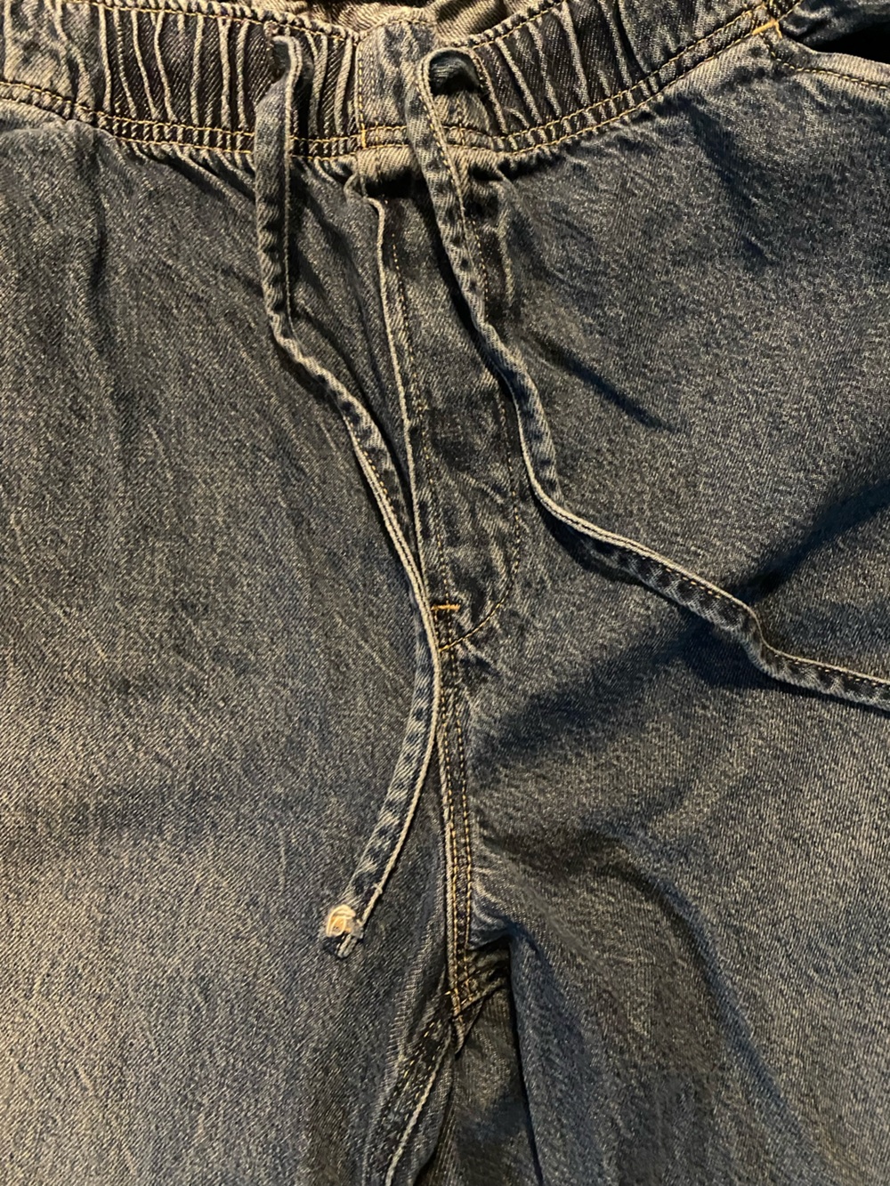 GAP Women’s Barrel High waisted drawstring soft Denim Jeans - Picture 3 of 9